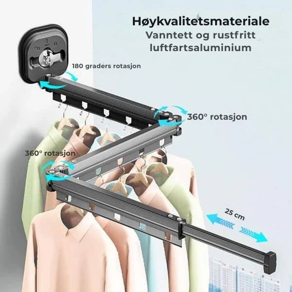 EspaceCloth veggmontert tørketrommel