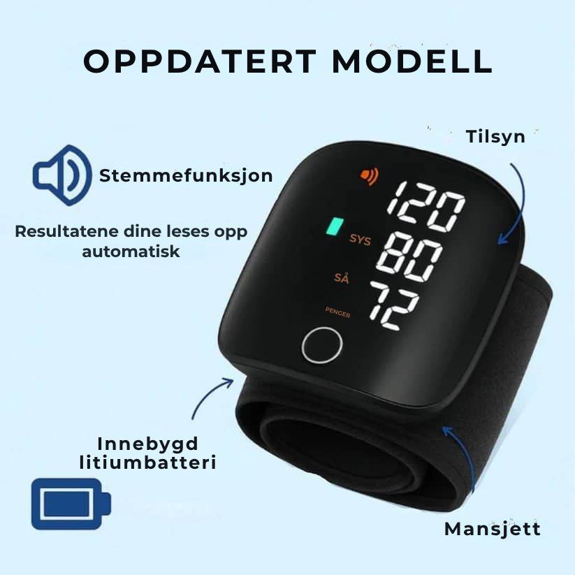 NovaTrack™ – Blodtrykkmåler med høy nøyaktighet
